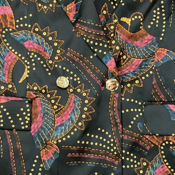 House of Harlow 1960 Double breasted silky woman’s blazer - Picture 2 of 9